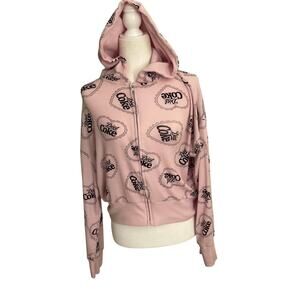 Coca Cola Women's Diet Coke  Pink Full-Zip Hoodie Size Medium  Y2K Loungewear